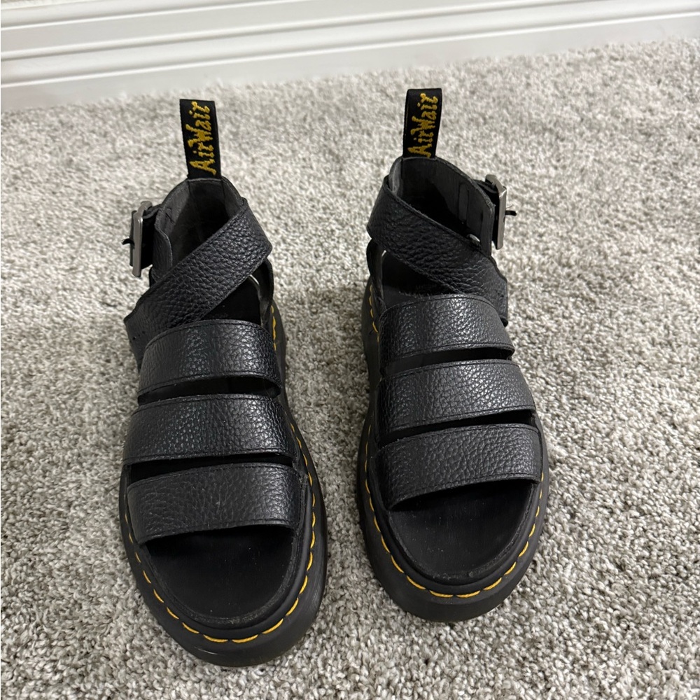 Dr. Martens Black Strap Sandals